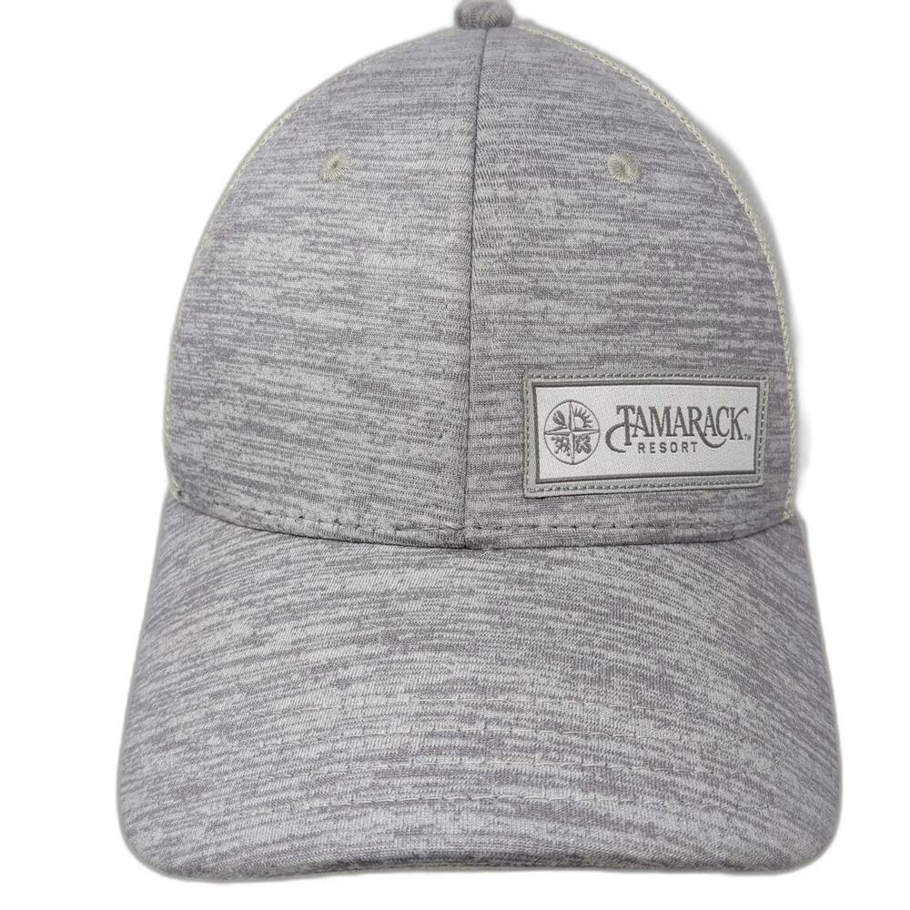 Pukka Trucker Hat Gray White One Size Tamarack Resort Patch Mesh Snapback